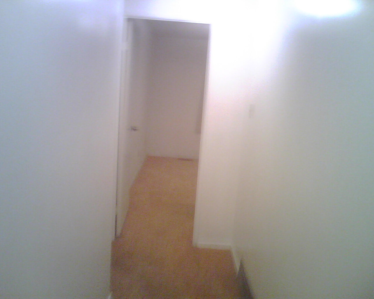 Hallway on the second floor as seen from the front of the stairs (btw there is a small closet behind me)